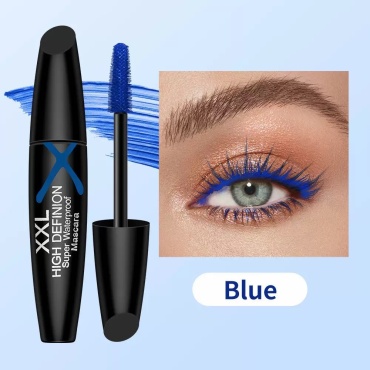 Тушь для ресниц Shedoes XXL High Definion Super Waterproof Mascara для объема, удлиняющая синий
