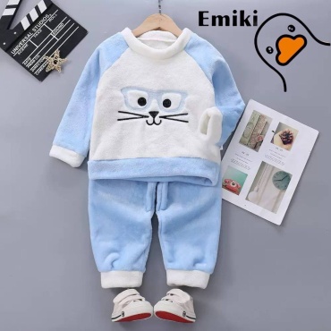 Комплект Emiki белый, голубой