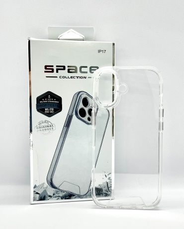 Чехол Space для Apple iPhone 17 прозрачный