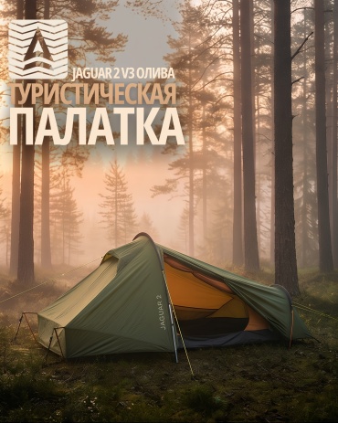 Палатка СПЛАВ треккинговая 2-местная зеленый