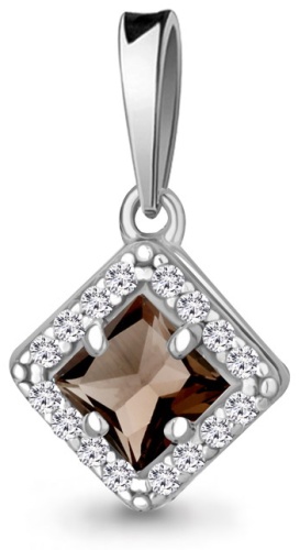 Подвеска AQUAMARINE 67027 вес 1.74 г серебро, кварц