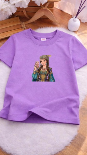 Футболка Murat Baby рисунок сиреневый