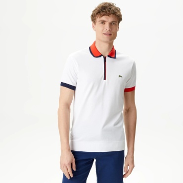 Поло LACOSTE белый