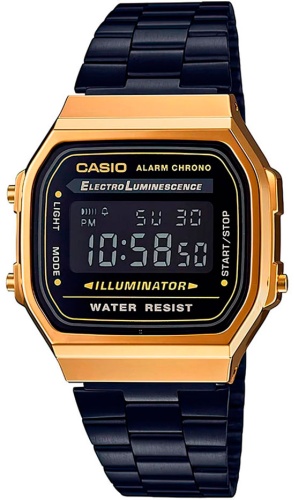 Кварцевые CASIO A168WEGB-1B полимерный пластик