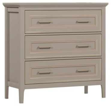 Комод BRW KOM3S, 95x40.50x93 см, серый
