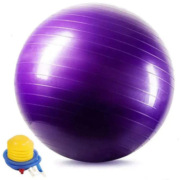Фитбол МЯЧ ДЛЯ ФИТНЕСА ГЛАДКИЙ GF-HZ.800-65GA 65 см фиолетовый