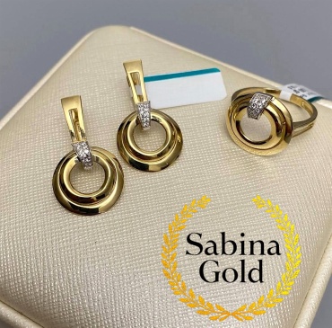 Sabina Gold KMP-SBN-333 вес 7.45 г золото, фианит