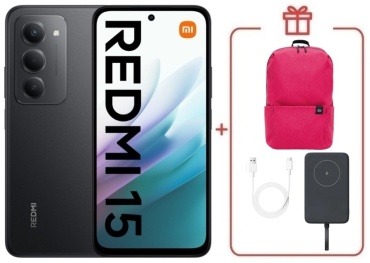 REDMI 15 6 ГБ/128 ГБ черный + подарок