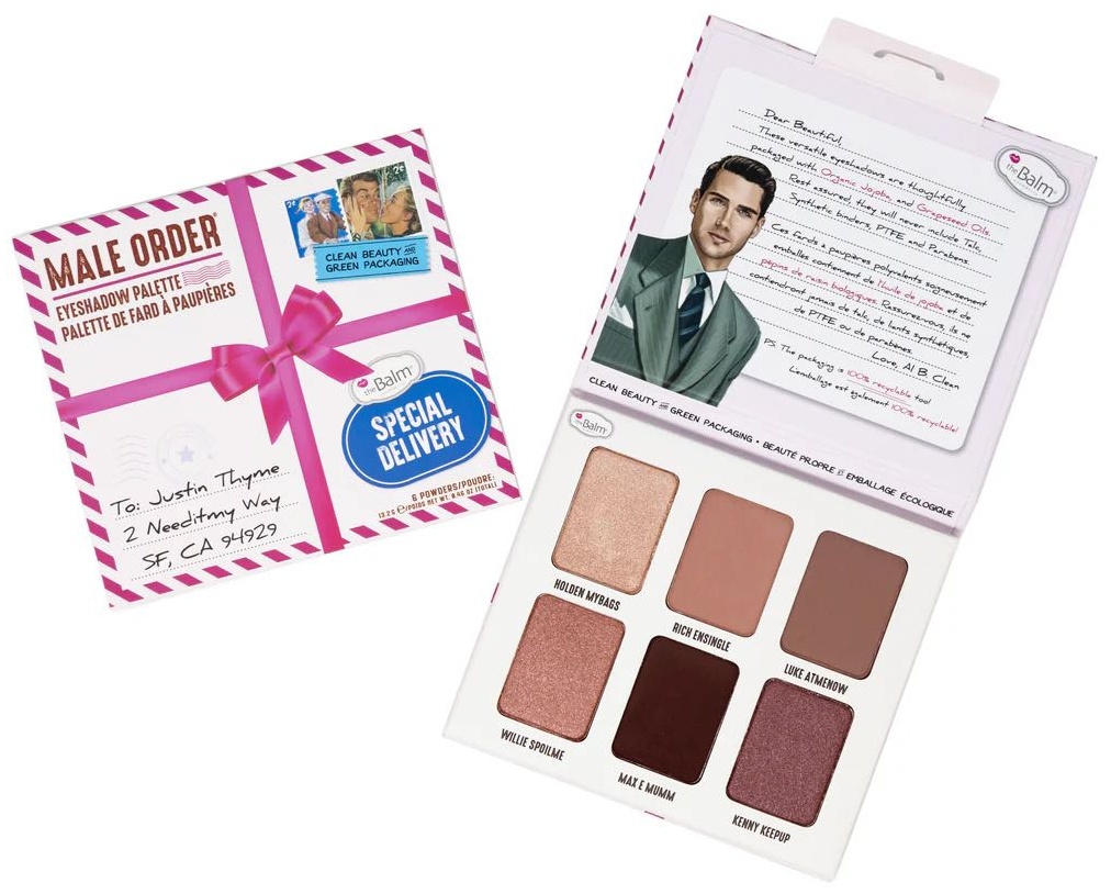 THE BALM тени прессованные Male Order Коричневый, бордовый, шампань