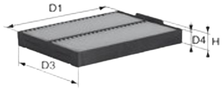 MECAFILTER салонный фильтр ELR7208