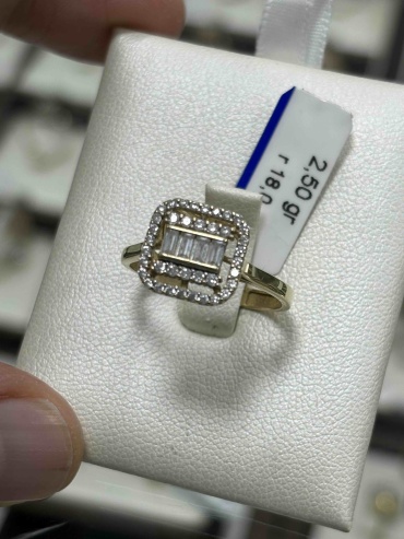 AZIMA GOLD AZ277272 размер 18 вес 2.5 г золото, фианит