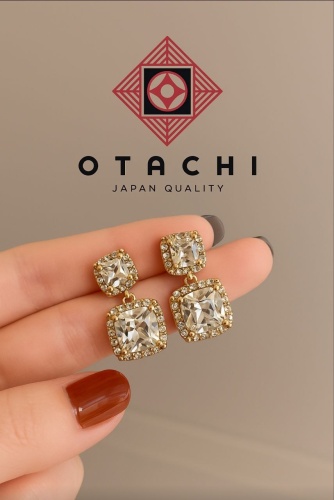 Серьги OTACHI бижутерный сплав, без вставок