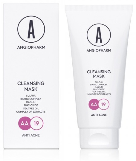 Маска для лица ANGIOPHARM крем Cleansing Anti Acne 200 мл