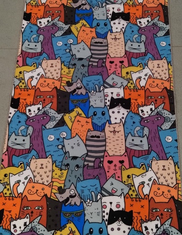 Ковровая дорожка Carpets Vitebsk безворсовая, полиамид, войлок, 200 см x 5.5 м
