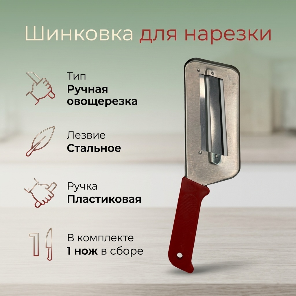 Нож для нарезки ДЛЯ ВСЕЙ СЕМЬИ, лезвие: сталь 1 шт