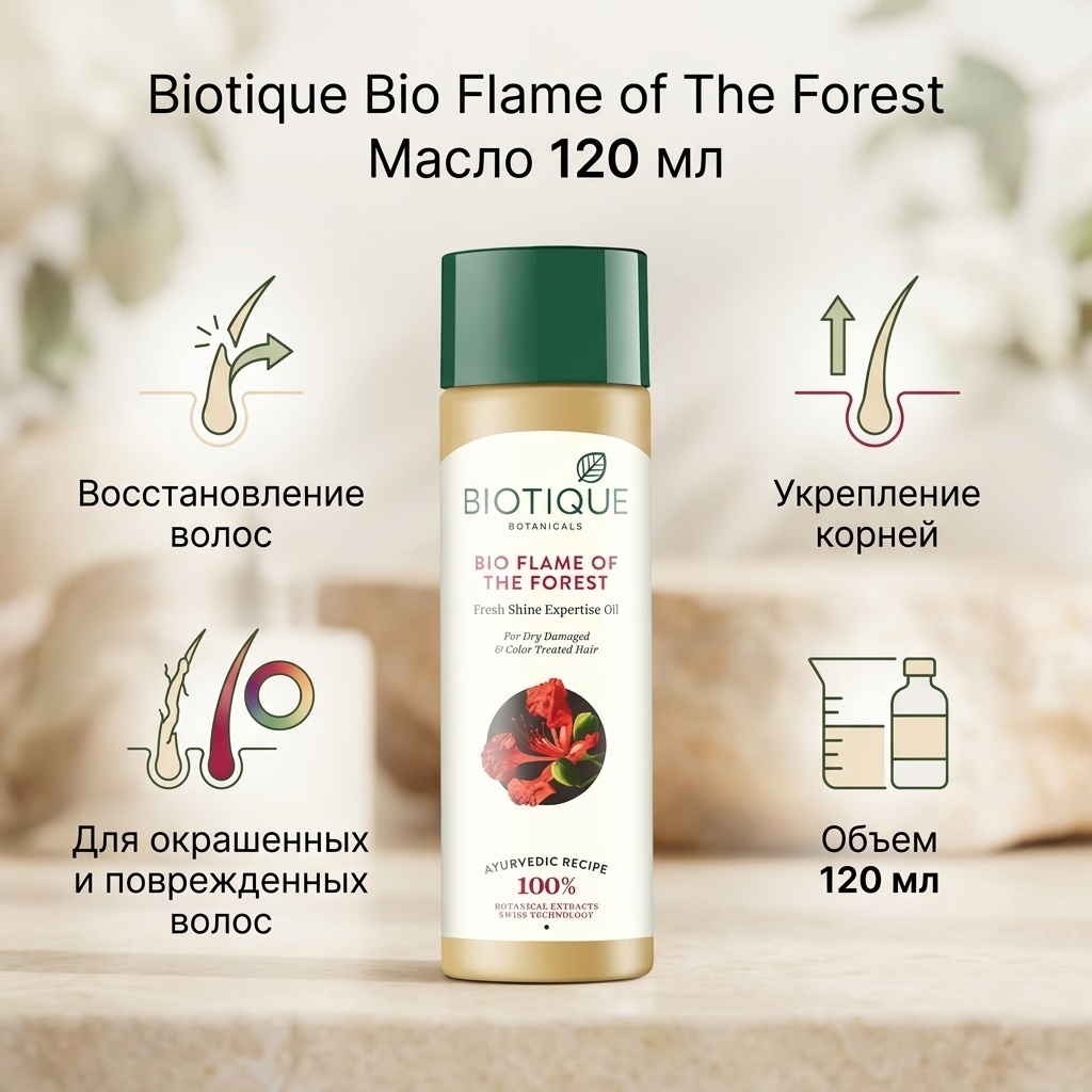 Biotique Bio Flame of The Forest масло 120 мл