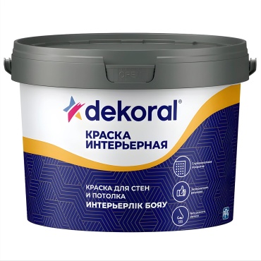 Dekoral водно-дисперсионная интерьерная AP 0.9 л, белый цвет