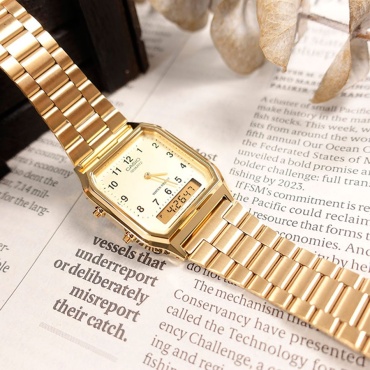 Кварцевые CASIO AQ-230GA-9BMQ полимерный пластик