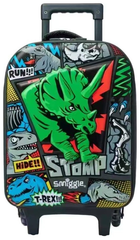 Чемодан Smiggle Динозавр поликарбонат 18 л мультиколор