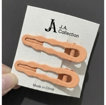 J.A.Collection невидимка зажим 2 шт, оранжевый