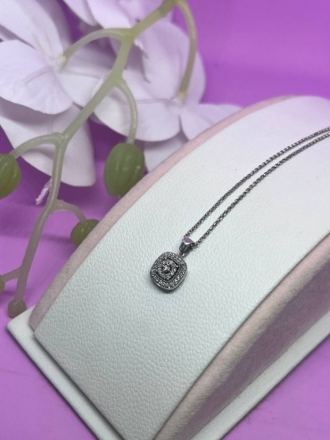 Колье SAR JEWELRY A-04-082_7563 длина 45 см вес 2.6 г золото, бриллиант