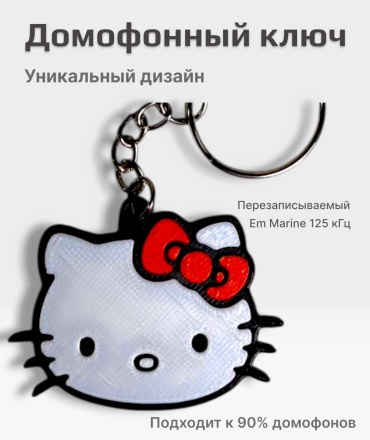 Ключ для домофона Em Marin, белый, 1 шт.