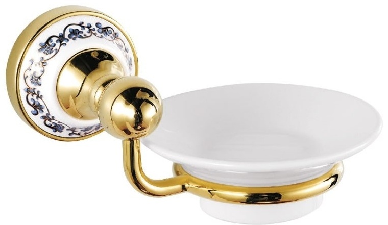 FIXSEN мыльница BOGEMA Gold Edition Luxury 1 шт, металл, керамика, стекло