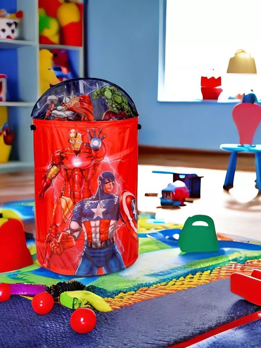 Корзина для игрушек 60x43x60 см, текстиль