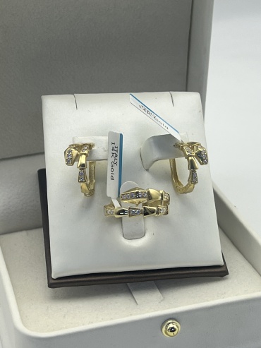 Золото Moon collection Bulgari Змейка вес 5.78 г золото, фианит