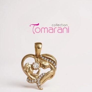 Подвеска Tomarani collection BNB_TC_Мать_и_Дитя_10 вес 1.28 г золото, фианит