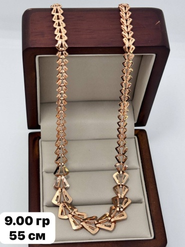 DARI GOLD 263637 длина 55 см, вес 9 г золото, плетение отсутствует