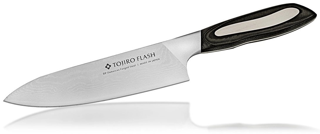 Шеф-нож Tojiro FF-CH180, лезвие: дамасская сталь 1 шт