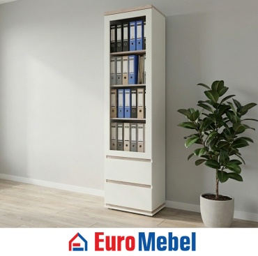 Шкаф для документов Euromebel Лима, 52.3х40.6х209.5 см