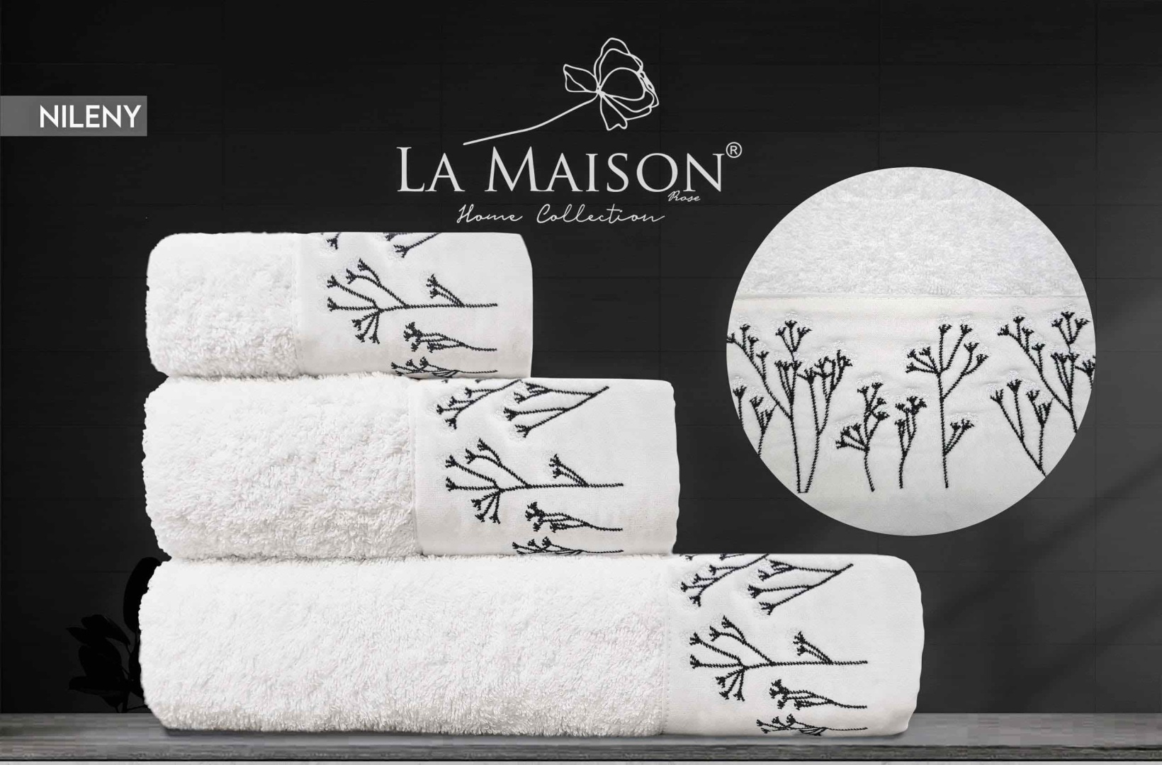 Набор полотенец La Maison 30x50 см, хлопок, 3 шт,