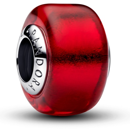 Шарм PANDORA «Красное муранское стекло» 794425C00 вес 1.91 г серебро, без вставок