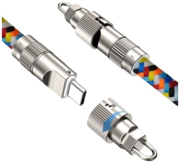 Кабель USB TypeC (M), Lightning (M), 1.2 м, серебристый