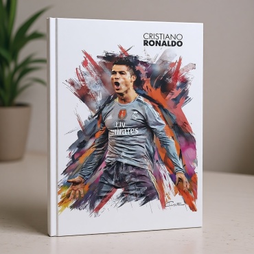 Ежедневник BookLand Cristiano Ronaldo футболист, A5, 80 л, мультиколор