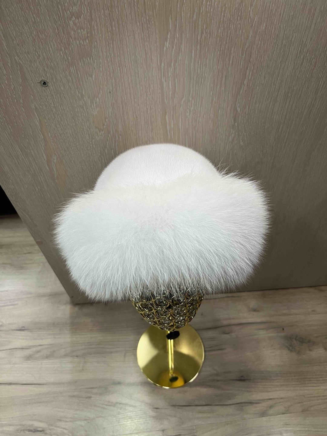 Шапка SemiFur размер 57, 58, 59, 60, белый