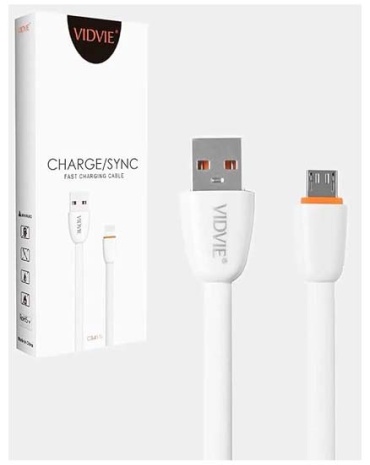 Кабель Vidvie micro-USB 3.0 (F), 1 м, CB411V-W белый