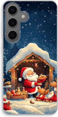 Чехол Qeeca для Samsung Galaxy S24 прозрачный