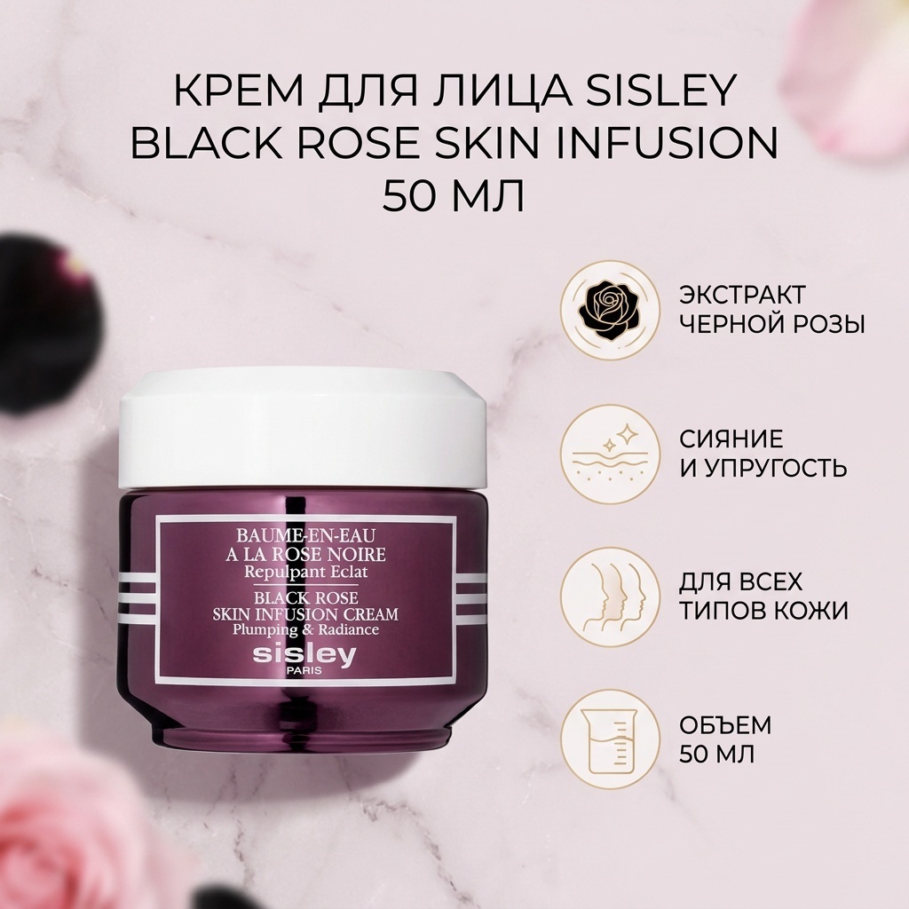 Sisley крем Black Rose Skin Infusion Cream для лица 50 мл