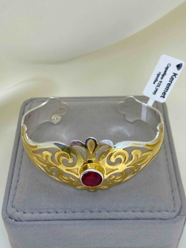 Keremet Jewelry Kj009929 длина 19 см, вес 33.9 г серебро, плетение отсутствует