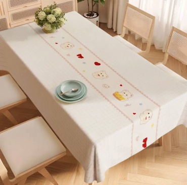 Скатерть DANL 100x100 см, ПВХ, полиэстер, 1 шт