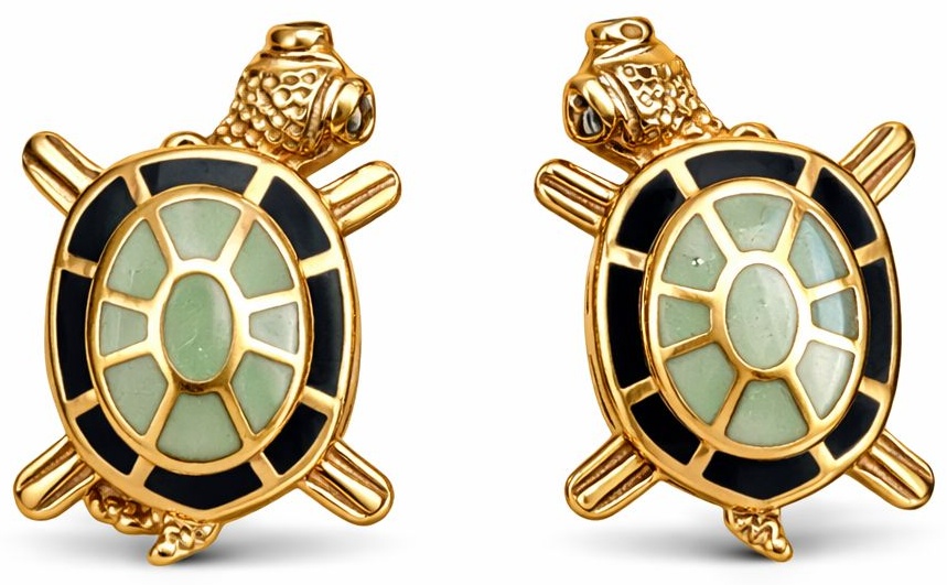 Серьги ALMAZ 01с8401 вес 7.1 г золото, фианит
