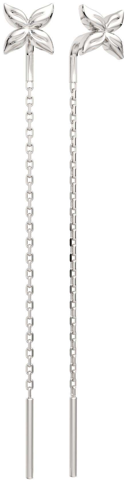 Серьги-цепочки Lucente Silver ZO-0300269 вес 1.05 г серебро, без вставок