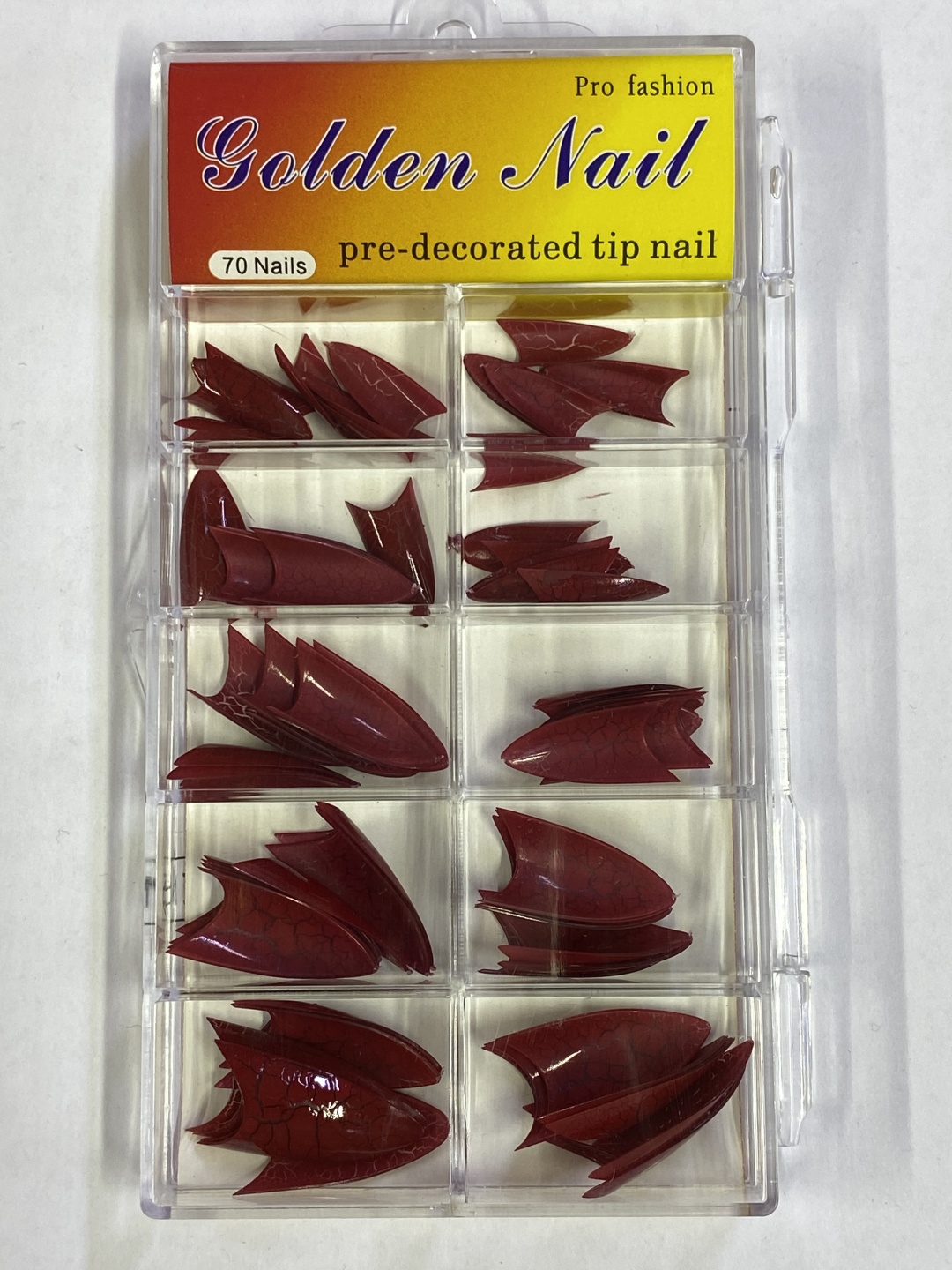 Golden nail типсы средние 70 шт