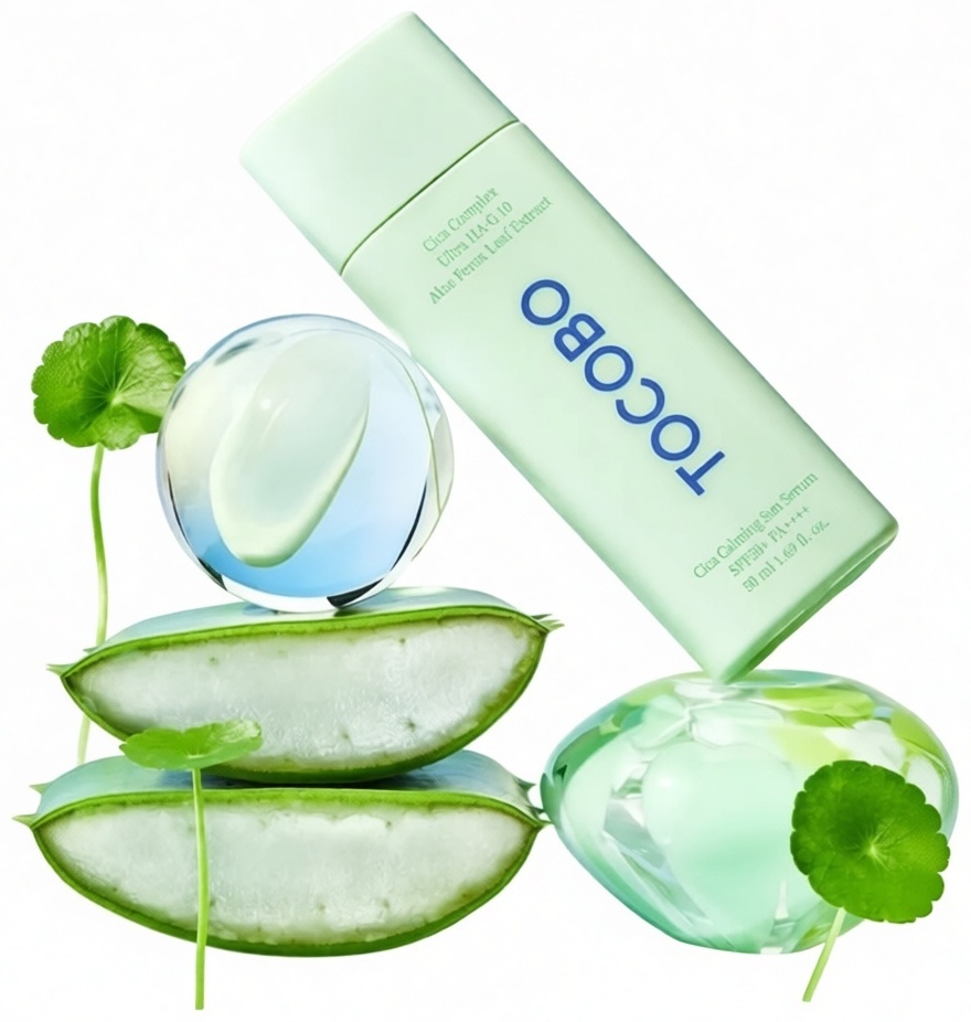 Tocobo сыворотка Cica Calming Sun SPF50 для лица, для зоны декольте 50 мл, фото 2