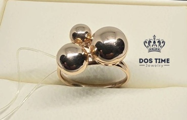 DOS TIME 026306756 размер 18.5 вес 4.28 г золото, без вставок