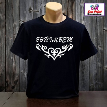 Футболка Eva Print Бәйімбет узор черный