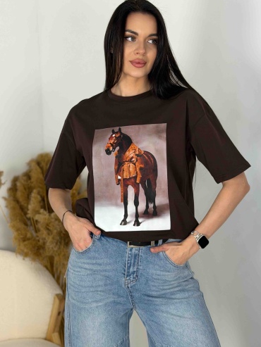 Футболка LS Shop коричневый